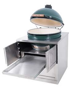 CERAMIC GRILL BASE Our ceramic grill base cabinets are designed to fit most major ceramic grill brands.