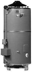 COMMERCIAL WATER HEATERS GAS FIRED WATER HEATERS COMMERCIAL DURA-GLAS enameled heavy duty single and multi flue steel tanks Foam insulated Dual or four anode rods to ensure maximum tank life.