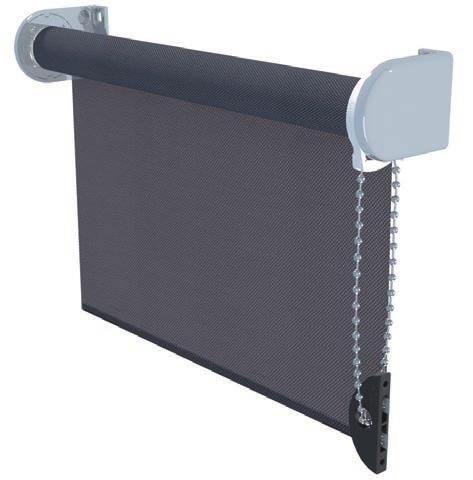 Constructed of L shaped extruded aluminum, the 3 fascia panel covers the front and top of the roller tube along with mounting hardware.