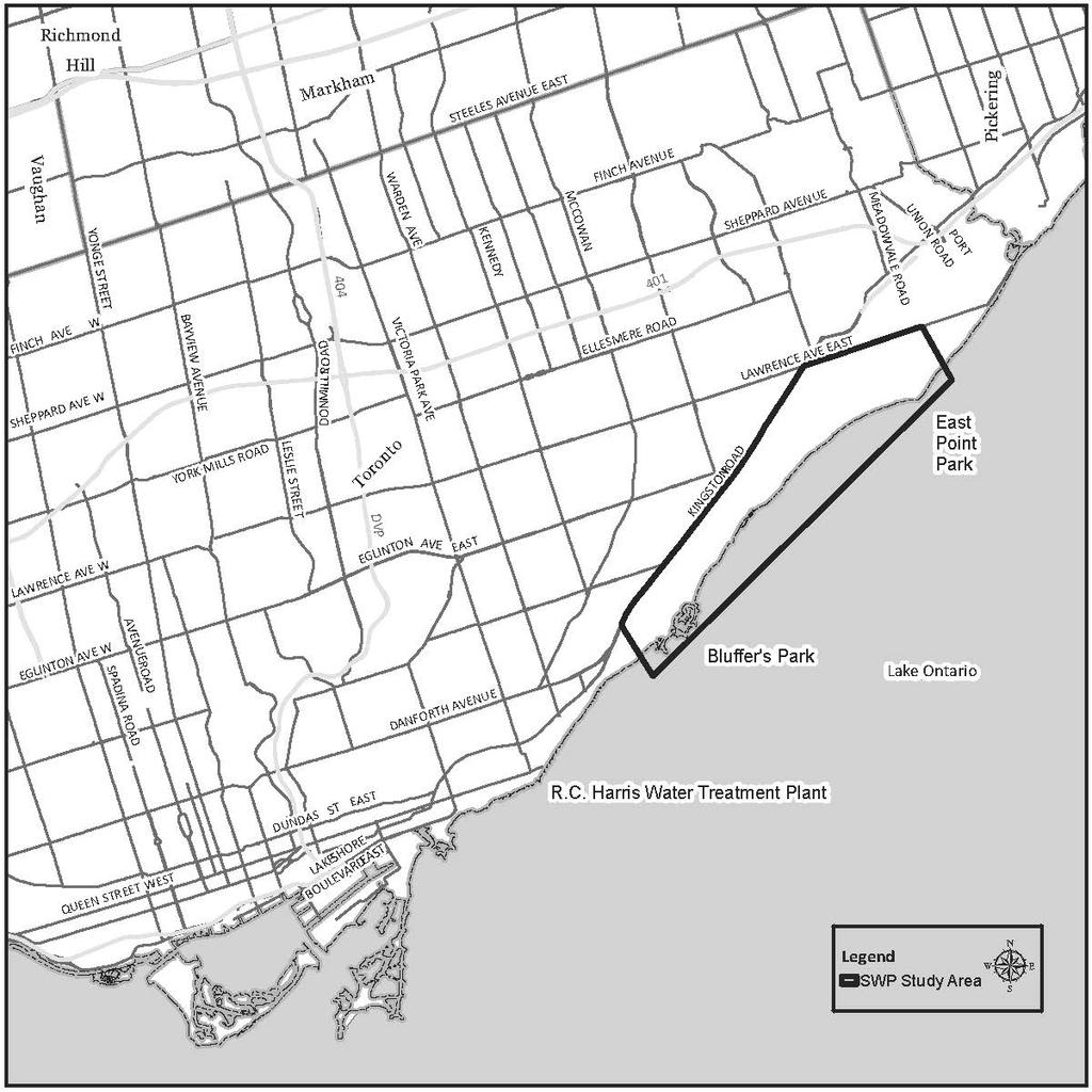 Regional Context Eastern portion of the City of Toronto More