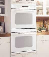 Convection Upper/Self-Clean Lower Profile Performance Series 30" Built-In Double Oven JT950SA Stainless steel CleanDesign oven interior Integrated designer handles Convection Upper Oven Extra-large