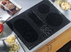 Ovens Water Systems Clothes Care Profile Performance 30" Downdraft Electric Cooktop JP989BC Black on black Frameless patterned black cooktop