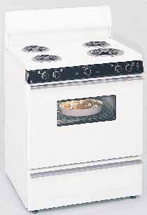 Free-Standing Electric Cooking Products Microwave Ovens Dishwashers Refrigeration 30" Free-Standing QuickClean Electric Range JBS05Y White or Almond 3.5 cu. ft.