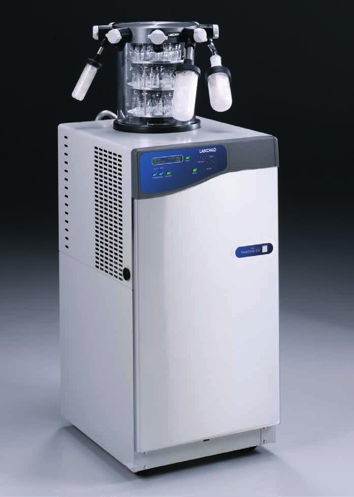 FreeZone Plus 2.5 Liter Cascade Freeze Dry Systems SPECIFICATIONS All models feature: Upright stainless steel collector coil capable of removing 2.2 liters of water in 24 hours and holding 2.