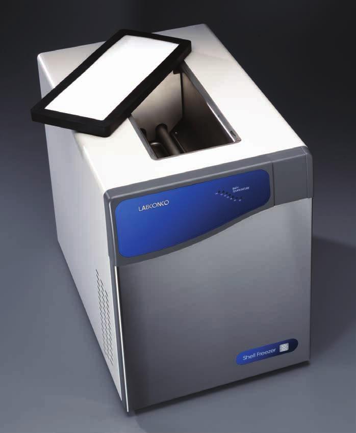 FreeZone Benchtop Shell Freezers SPECIFICATIONS & ORDERING INFORMATION FreeZone Benchtop Shell Freezers provide a compact system for prefreezing samples for lyophilization.