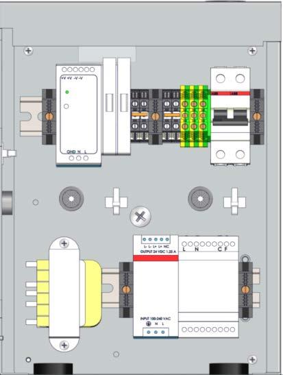 SECTION 2 INSTALLATION 2.10.3 Electrical Power Box Internal Components WARNING!