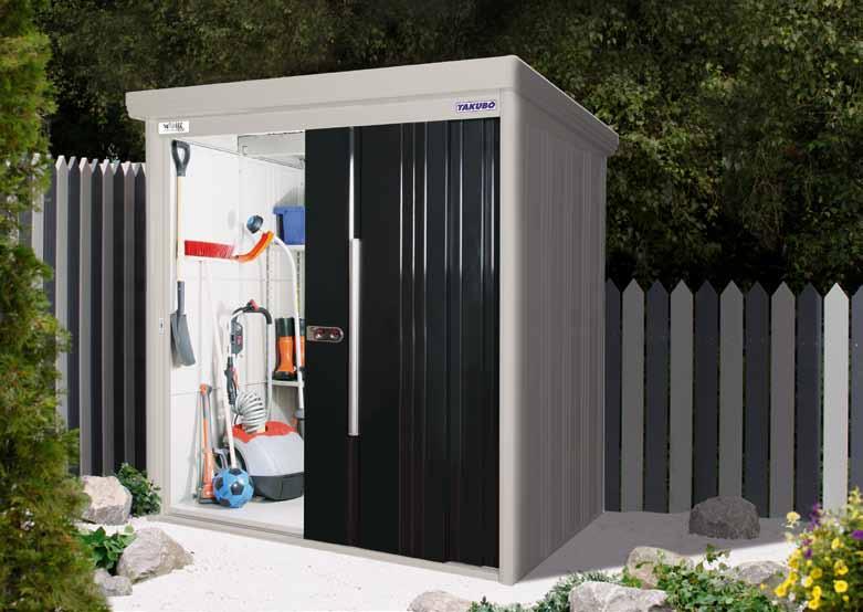 protected from the weather? Give the metal garden shed Yokohama a try. Sufficient space with an area of 2.9 m2.