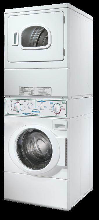 MANUAL CONTROL STACK WASHER/DRYER LTSA7 ELECTRIC & LTSA9 GAS COMMERCIAL QUALITY With the Manual Control Stack Washer/Dryer you can get all the benefits of the Speed Queen washers and dryers in an
