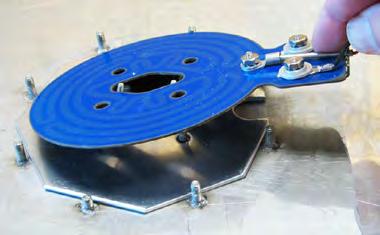 octagon aluminum plate, remove the heater, insulation and heater plate & discard the insulation.