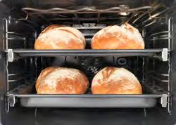 can control the rising of yeast dough before baking, sterilise containers, dry and preserve food. The bread and pizza baking function gives your food a more intense brown outside and a crispy base.