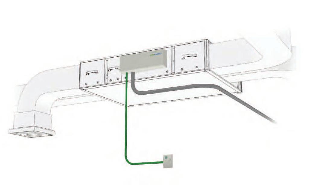 ECOSMART CONNECT CONTROL (CO) FEATURES & BENEFITS QUICK & EASY TO INSTALL - A contros are pre-assembed, configured and instaed directy into the fan or air handing unit, this incudes two 4-port