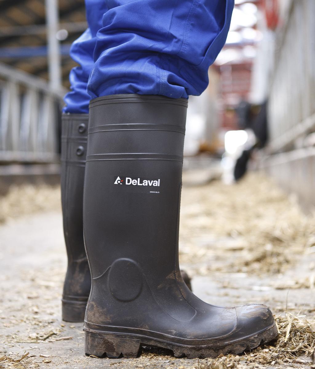 DeLaval safety PU boot The boots are thermally insulated; with a steel toecap; steel