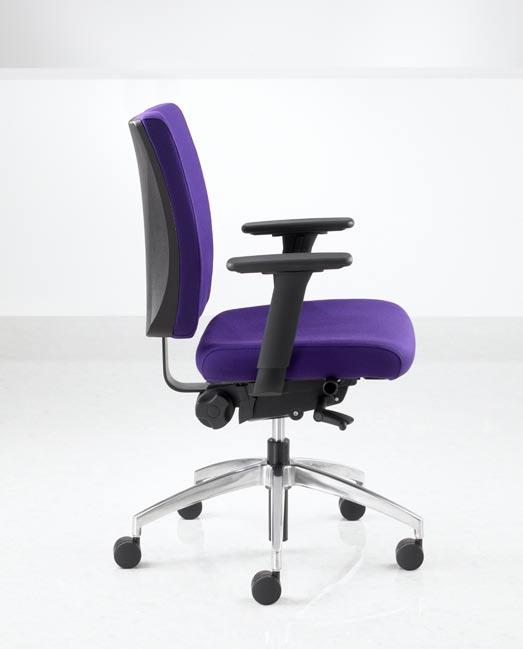 Offered with a choice of mechanisms (see pages 22-23 for details). G2 chairs have been tested to BS 5459-2:2000, for use by persons weighing up to 150kg for 24 hours per day.