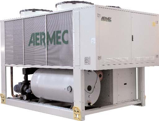 NR ir cooled heat pumps with axial flow fans eating capacity from 165 up to 523 kw R410 ermec adheres to the UROVNT Certification Programme.