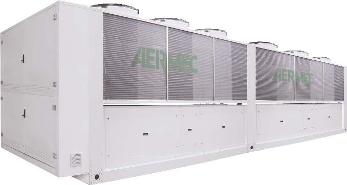NR ir cooled heat pumps with axial flow fans eating capacity from 462 up to 944 kw R410 ermec adheres to the UROVNT Certification Programme.
