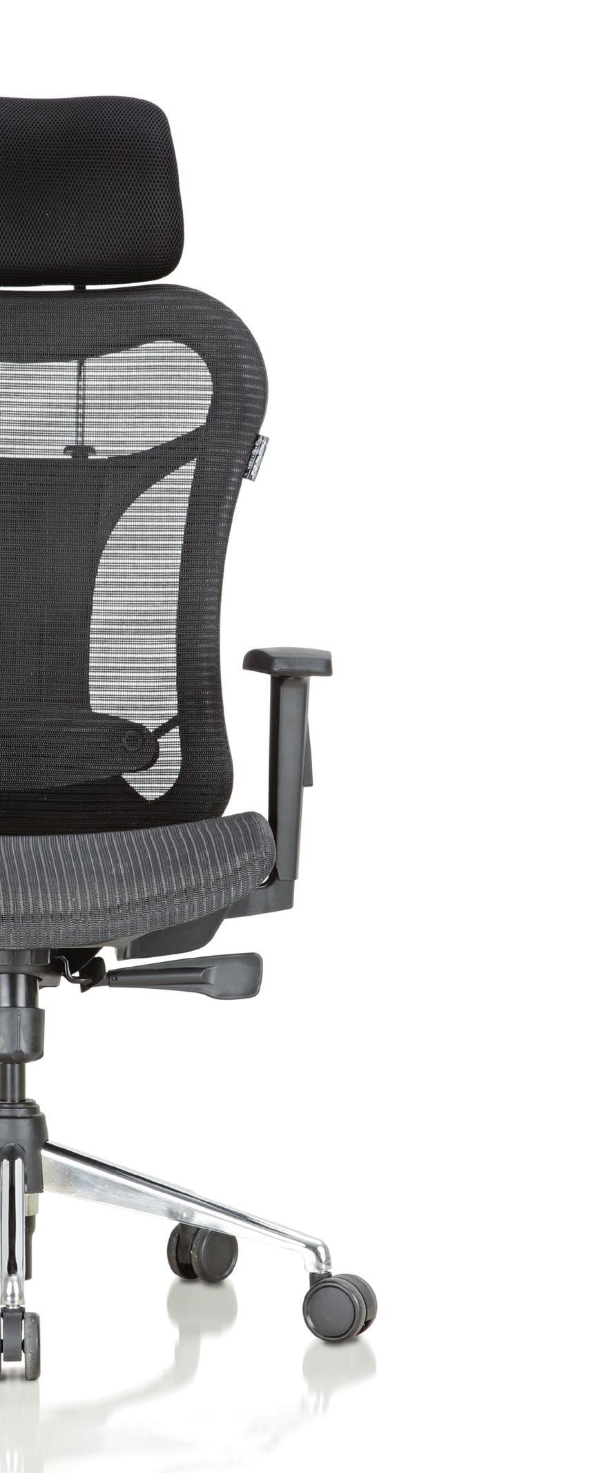Optima mesh is a chair ready to adapt to anyone, anywhere, accommodating