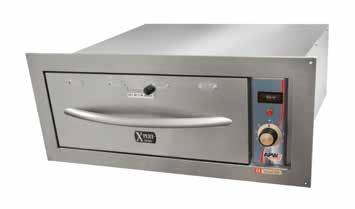 Other features include: n Every drawer has its own system of thermostatic controls and temperature read-out thermometer n Drawer slides are constructed of thick stainless steel that is welded to the