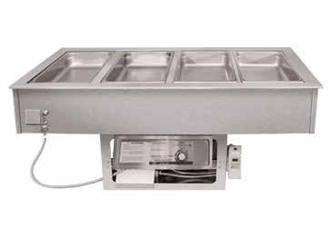 n APW Wyott also offers a full line of 18- and 20-gauge Drawer Assemblies, including drawer slides, drawer pans, and fronts Cold/Hot Dual Temp Wells APW Wyott Cold/Hot Dual Temp Wells feature easy to