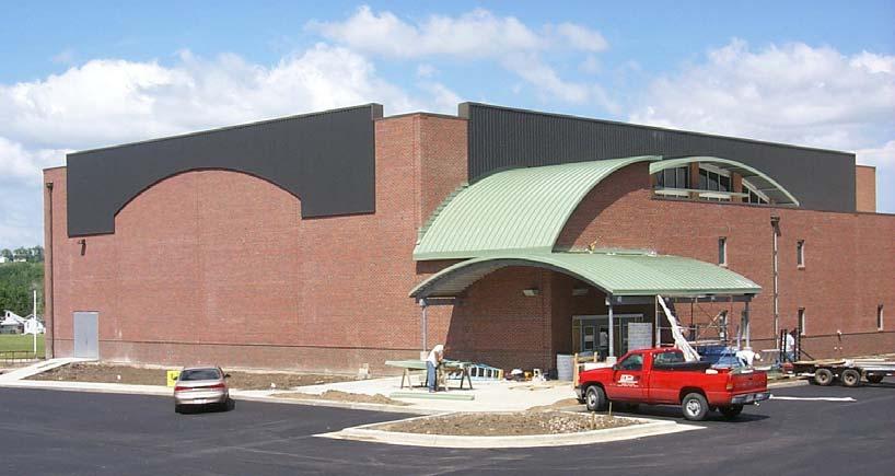 Figure 5: Bronze cladding on all walls of new community centers in Rapid City, SD Industrial and Maintenance Buildings Industrial applications are ideally suited for solar heating.