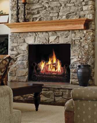 Napoleon s gas log sets feature an electronic ignition, a clean burning infrared radiant heat burner system and also offer the option of switching to a more contemporary river rock setting.