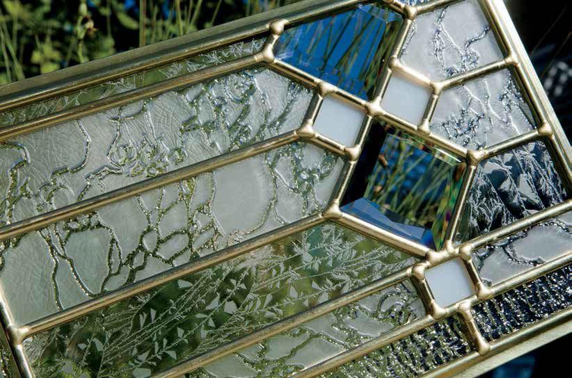 Each one is intricately crafted with dazzling details like beveledglass prisms and lead-crystal jewels that will send rainbows of light dancing throughout your entryway.