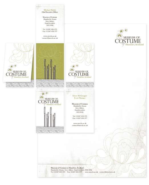 A re-branding project for the Museum of Costume, Dumfries.