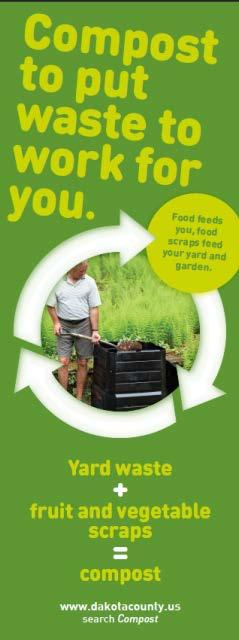 Printed resources Organics Recycling in Dakota County A booklet describing how to join and use the Dakota County organics drop-off program. MPCA Backyard How to Compost Guides An 8.