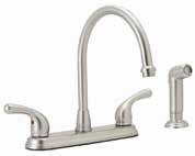 5 GPM Kitchen Faucet Single Handle Pullout.1181022 Polished Chrome w/pull-out Spray 134E-CP.1181023 Brushed Nickel w/pull-out Spray 134E-BN Continental 1.