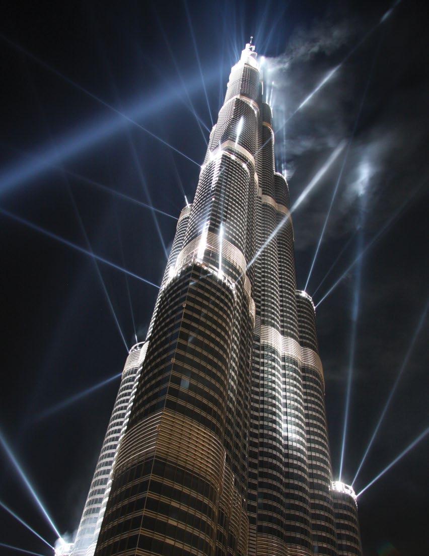 Image courtesy of WaiKit Tham Burj Khalifa; Dubai, United Arab Emirates Completed 2010; 2,717 Feet (828 meters) 57 elevators (2