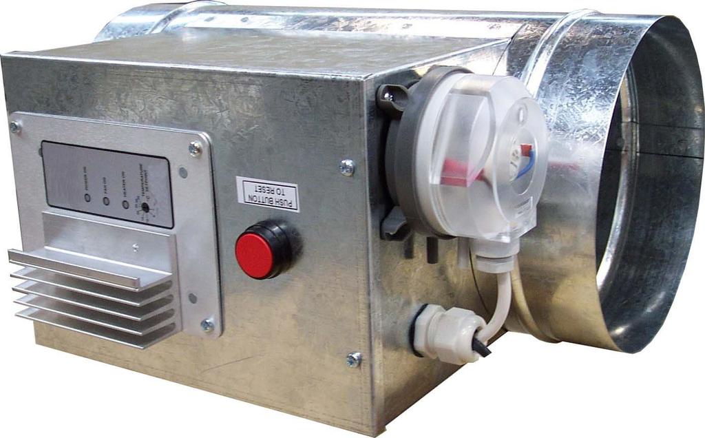 DUCT AIR HEATER WITH BUILT-IN CONTROLS Installation & User Instructions Stock Ref.