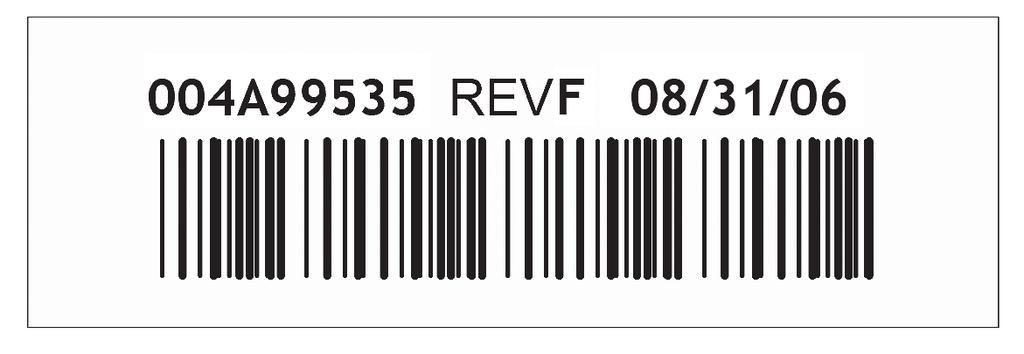 Regulatory Information and Specifications Serial Number When you inquire about service, please provide the serial number, which is the S/N code on the product serial tag. Figure 1.