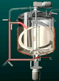 Logotipo Belcorp The homogenizer is adjustable and can work in 2 positions: 100% internal or 100% external: 1) INTERNAL: The product will be homogenized inside the vessel, reentry