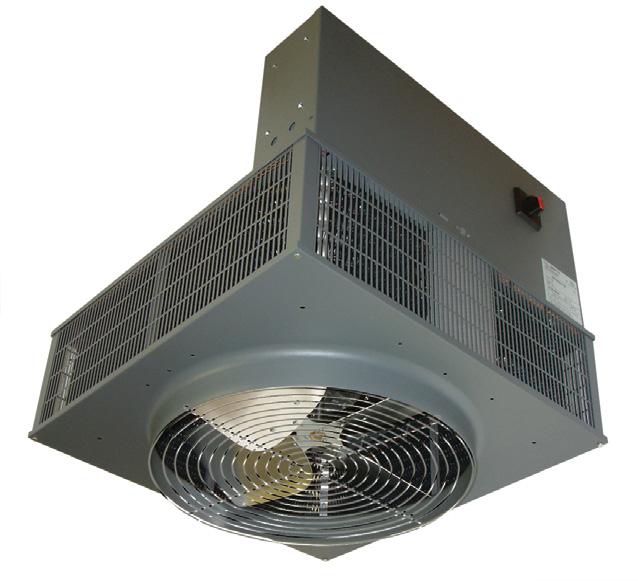 2600 Series Downflow Unit Heater General Description & Diffuser Information CONSTRUCTION: 16 Gauge steel cabinet with epoxy powder coated finish and control compartment with a hinged and latched