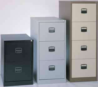 Economy Filing Cabinets Safe and efficient, the Bisley Contract Filing Cabinet ticks the required boxes for any responsible office set-up without scrimping on design quality.