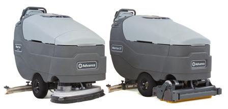 gallon solution and recovery tanks Tools-free interchangeable scrub decks Safe and ergonomic paddle control SC6500 available with EcoFlex System Rider Scrubbers Available in 40, 45 or 48 inch disc or
