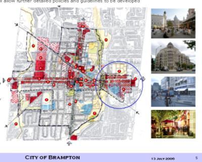 Brampton Central Area Vision CENTRAL AREA S ROLE Brampton is projected to be built out in 20-25