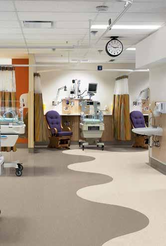 Procedure & Operating Rooms need Aseptic, sterile environment Heat welded seams with flash coving
