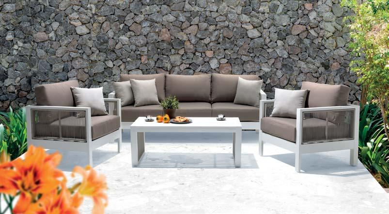 Tangier The Tangier collection is a modern mix of materials and style for the perfect urban garden and indoor furniture.
