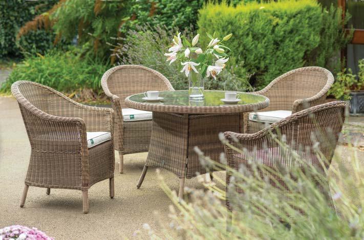 C Harlow Carr RHS by KETTLER features a collection of beautiful wicker garden furniture sets.