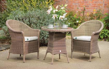 E G RHS by KETTLER Harlow Carr Harlow Carr 6 Seater ining Set Consists of 6 Harlow Carr ining Chairs with seat pad, 1 150cm ining Table with glass top.