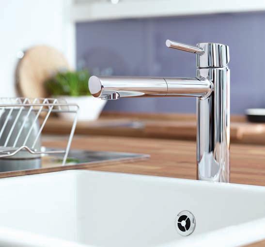 GROHE ConCeTTo young DynAmiC SoPHiSTiCATeD Consistently cylindrical concetto combines stylish minimalist design with superior ergonomics to reflect the core values of the cosmopolitan design.