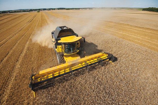 Machinery All New Holland harvesting combines series CR, CX, TC are equipped
