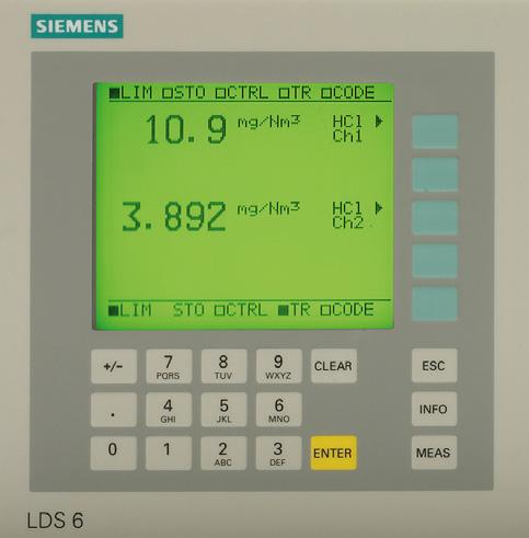 Siemens AG 016 General information Design The gas analyzer consists of a central unit and up to three in-situ sensors.
