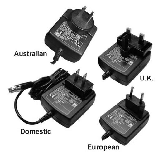 ACCESSORIES AVAILABLE: Wall Plug with Mini-XLR Ordering information: VMC-PS-X D = Domestic E = European U = U.K.