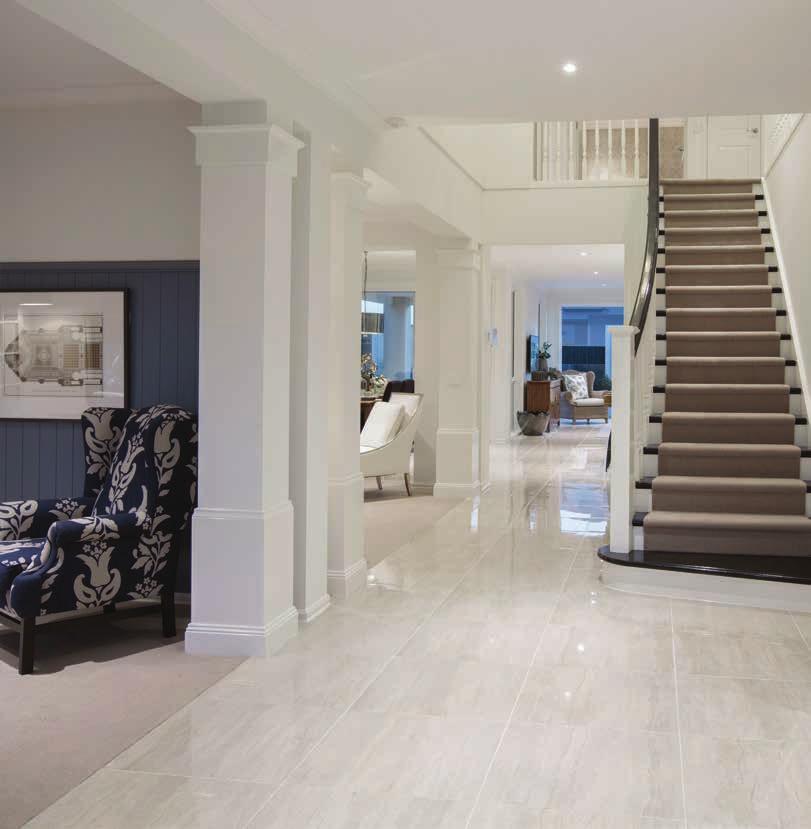 WORLD OF STYLE CLASSIC HAMPTONS Ultimate Cat Walk included in your prestige home Your choice of flooring: Ceramic tiles.