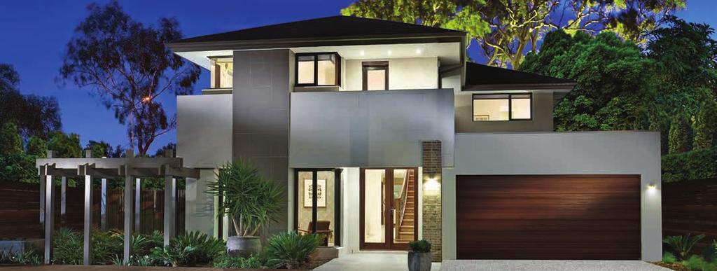 CONTEMPORARY RENDERED FEATURES CHOICE OF FOUR FRONT ENTRY DOORS SECTIONAL DOUBLE GARAGE