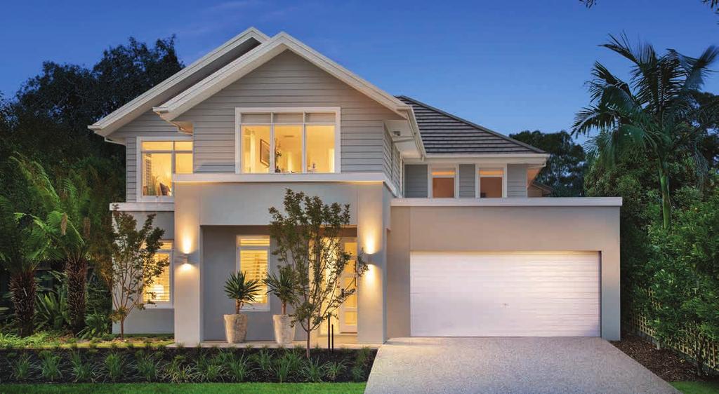 BROOKWATER 47 FEATURED WITH HAMPTON FAÇADE MODERN RENDER FINISH At Porter Davis, we believe nothing holds its value better than a good looking home.