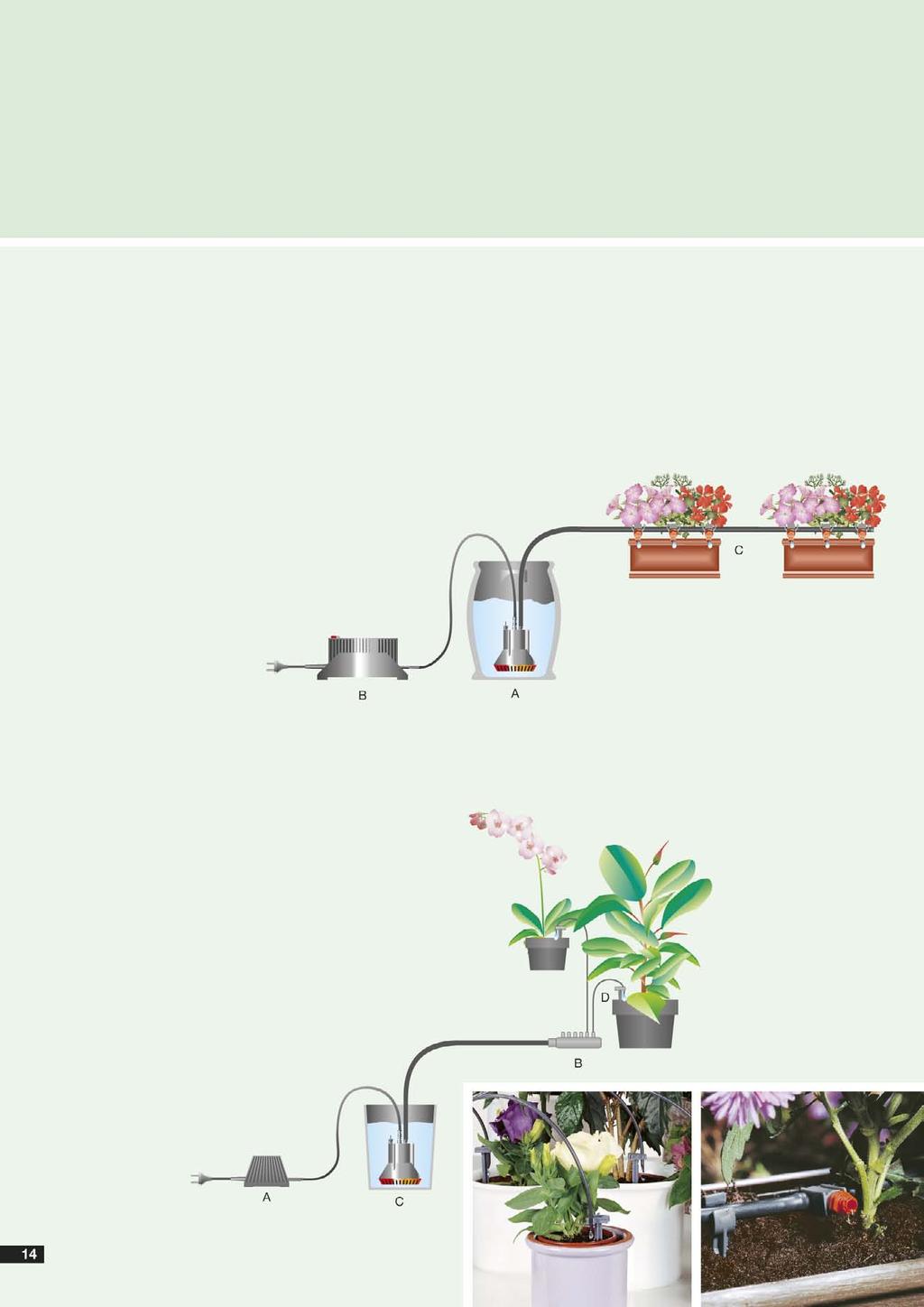 GARDENA Micro-Drip-System Watering without a tap for flower boxes and balcony planters Fully automatic flower box watering For watering up to 5-6 m of containers.