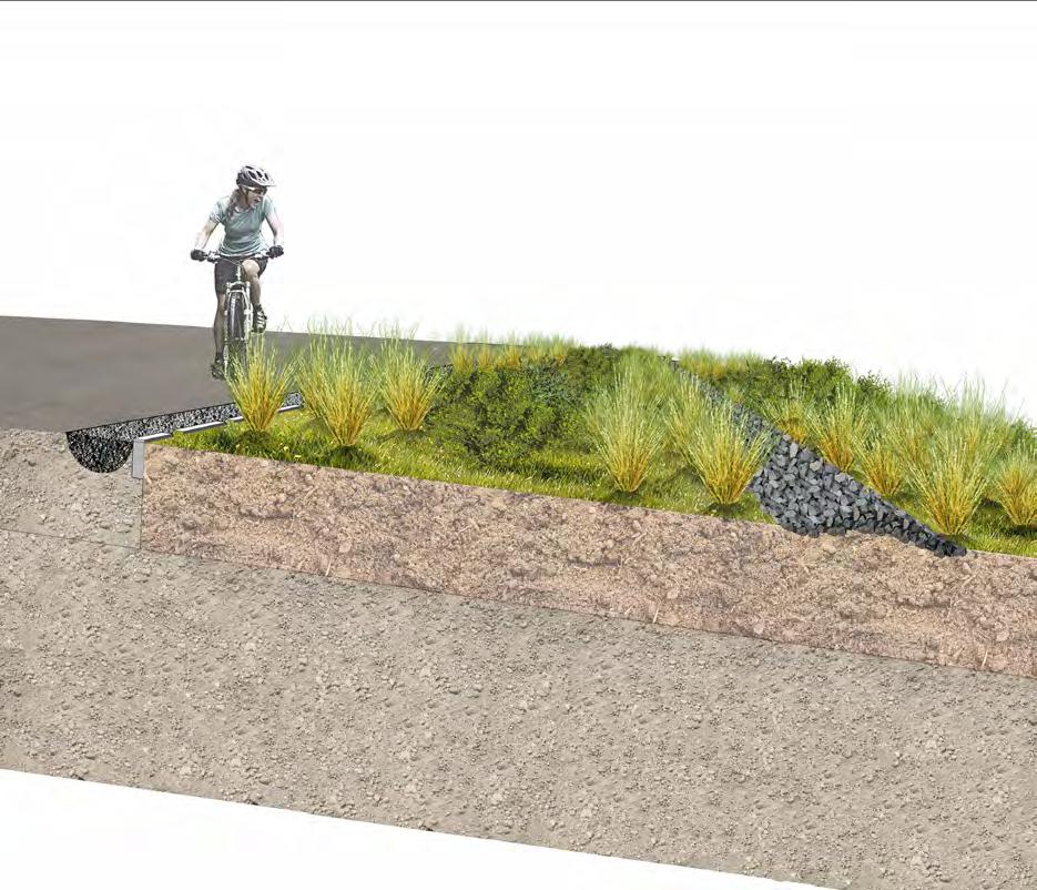 5-6%) permeable soils (existing subgrade) Description Vegetated filter strips are gently sloped areas designed to receive sheet flows from adjacent impervious surfaces.