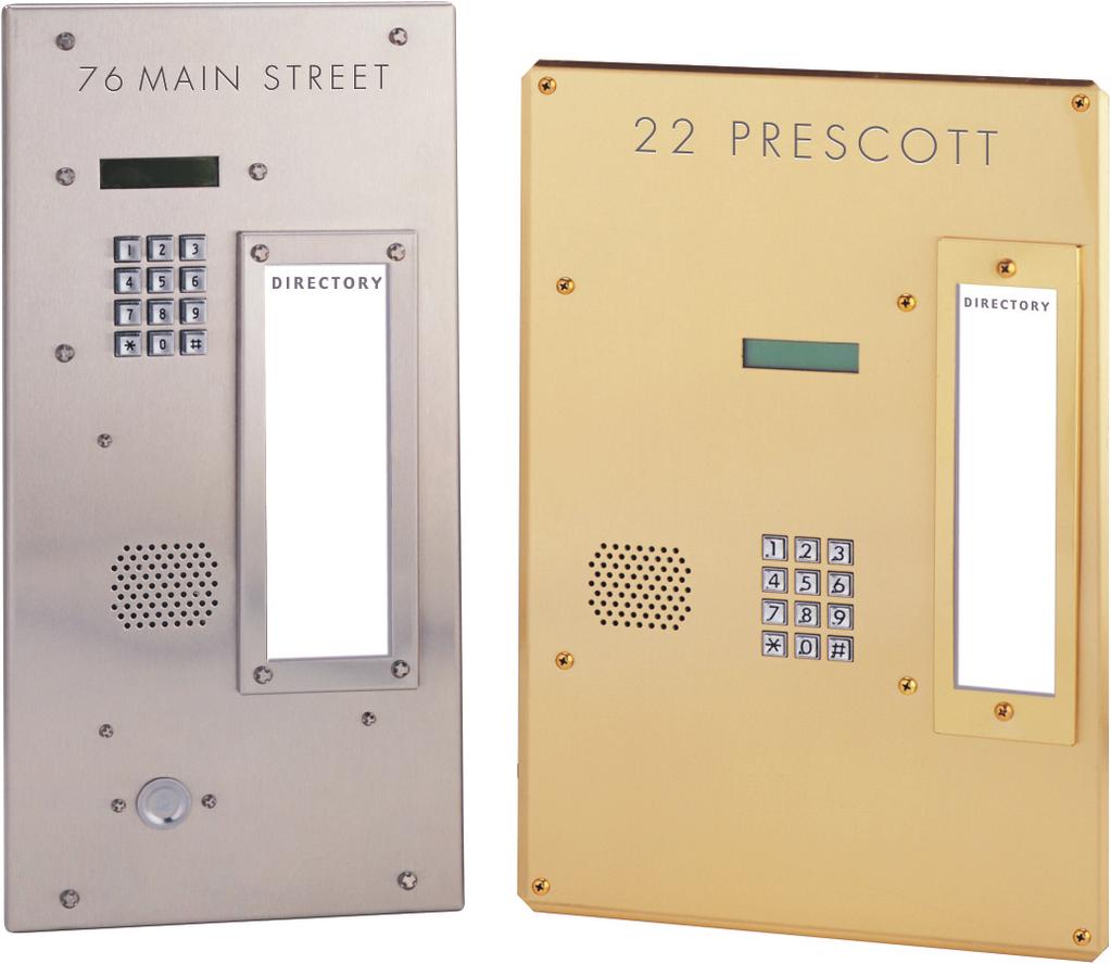 Telephone Entry Systems HDI 1020 or NPL 3000 (No Phone Bill System) Our versatile and cost effective telephone entry systems fill the void when hardwired intercom systems aren t practical or possible